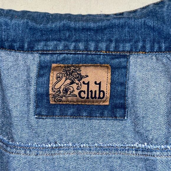 Kid1234 Jeans Denim Jacket Kid 13-14Y Blue Cotton Distressed Classic Long Sleeve - Picture 3 of 9